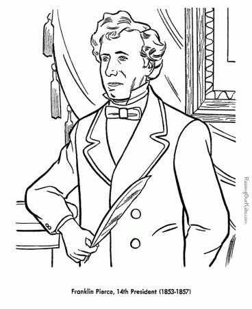 Franklin Pierce Coloring pages - free and printable!