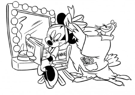 Baby Minnie Mouse Coloring Pages - Free Coloring Pages For 