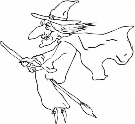 Witch Coloring Pages For Kids - HD Printable Coloring Pages