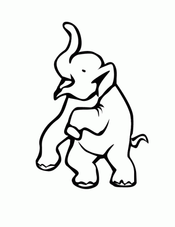 circus elephant printable coloring in pages for kids - number 2827 