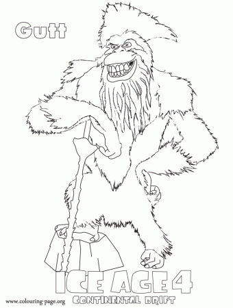 Ice Age - Captain Gutt coloring page