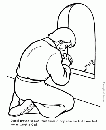 Daniel – Bible page to print and color Bible Coloring Pages For 
