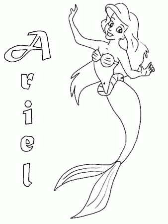 The Little Mermaid Printables Coloring Pages
