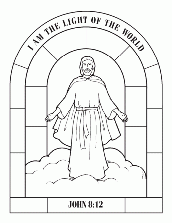 Religious Coloring Pages religious stained glass coloring pages 