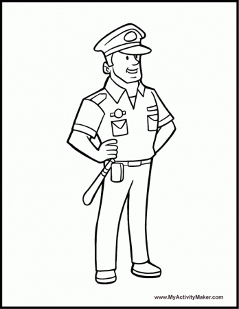 Policeman Coloring Pages