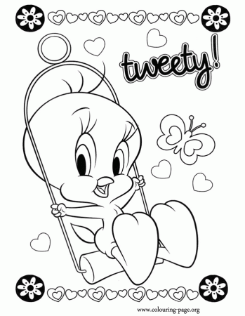 Download tweety Colouring Pages