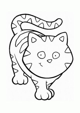 Cartoon Cat Coloring Pages 394 | Free Printable Coloring Pages