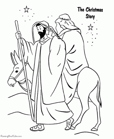 The Christmas Story coloring pages! | Simple Nativity Crafts for Kids…