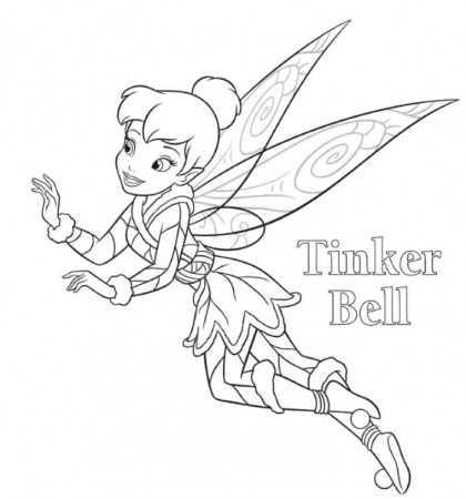 Print Disney Tinkerbell Coloring Pages or Download Disney 
