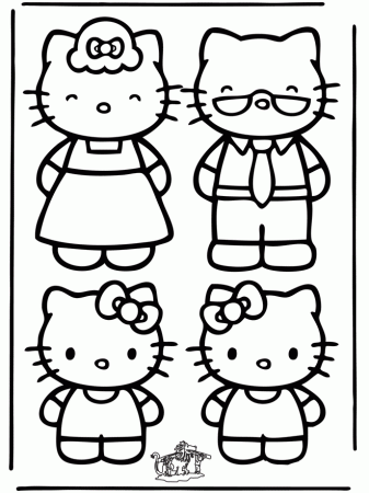 Hello kitty Coloring Pages - Coloringpages1001.