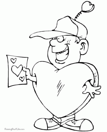 Free printable Valentine coloring pages - 037