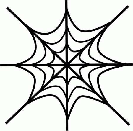 Spider Web Coloring Page For Kids | 99coloring.com