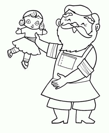 Santa's Elves Coloring Pages - Santa's Elves made the toys 