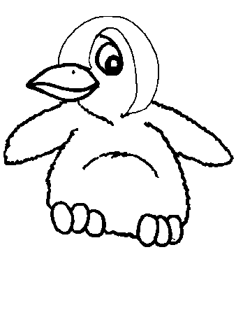 Little penguin coloring pages for kids | Coloring Pages