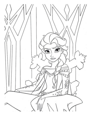 nice beauty Elsa Frozen « Printable Coloring Pages