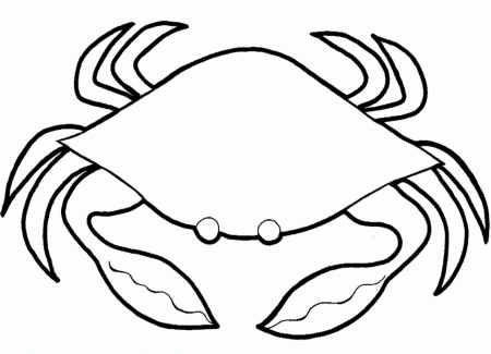 black and white line drawing crab this coloring pages - Quoteko.com