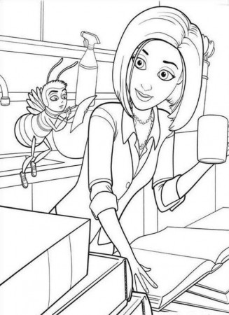 Bee Movie Cooking Time Coloring Page Coloringplus 202613 Cooking 