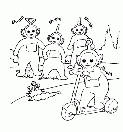 teletubbies para colorear Colouring Pages (page 3)