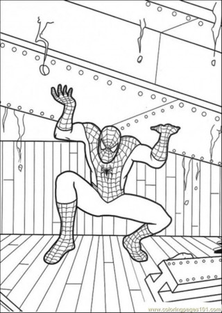 iron spider man Colouring Pages