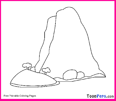 Toonpeps : Free Printable Mountain coloring pages for kids