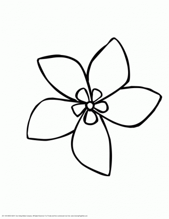 Indian Jasmine Flower Coloring Page Kids Coloring Pages 251941 
