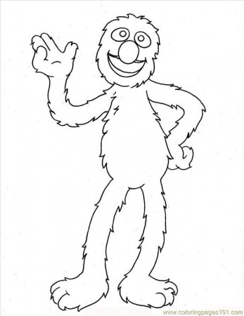 gangster elmo Colouring Pages (page 2)