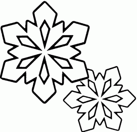 Snowflake : Winter Snowflake Coloring Page, Type Snowflake 