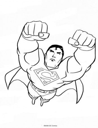 Printable Superman Man Of Steel Coloring Pages