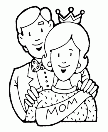 Mother's Day Coloring Pages - Queen for a Day Coloring Page Sheets 