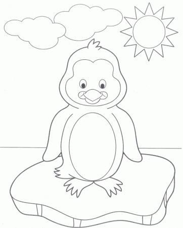 Baby Penguin Coloring Pages Cute Baby Penguin Coloring Pages 