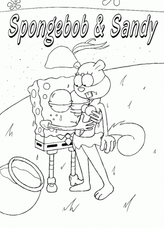 Spongebob X Sandy coloring in by Dinoliz on deviantART