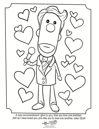 Valentines Coloring Page | Whats in the Bible