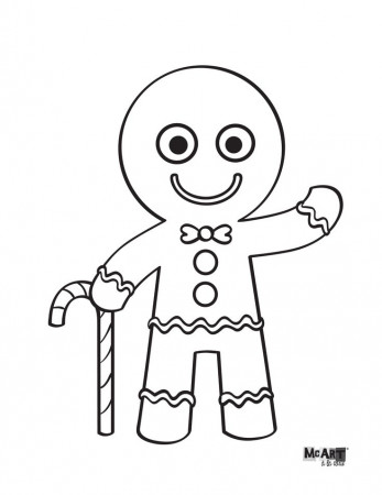 Gingerbread Man Coloring Page | Coloring Pages