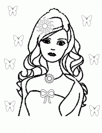 barbie coloring pages to print for girls | Great Coloring Pages