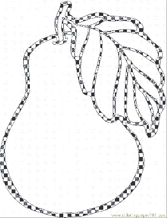 Coloring Pages Pear 12 (Food & Fruits > Pears) - free printable 