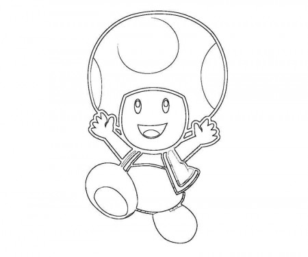 1 Toad Coloring Page
