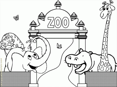 Coloring Pages Zoo (Animals > Others) - free printable coloring 