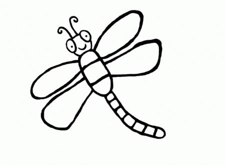 Dragonfly Coloring Images - Dragonfly Cartoon Coloring Pages 