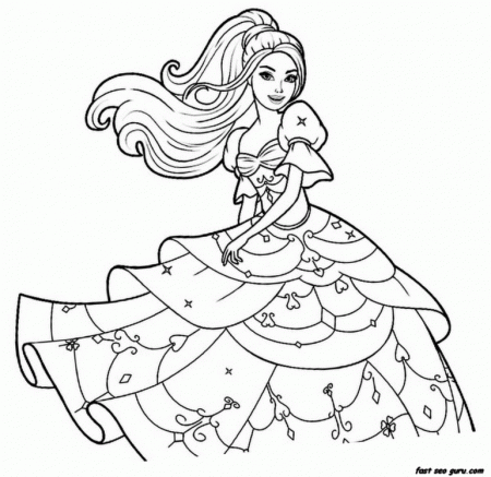 Barbie Coloring Pages To Color | Online Coloring Pages