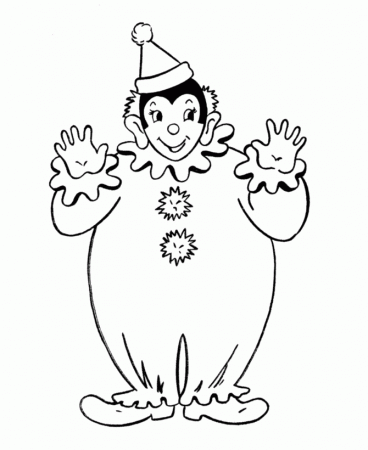 Clown Coloring Pages for Kids- Free Printable Coloring Pages