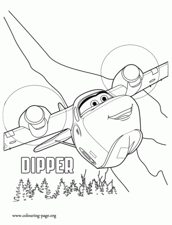 Planes 2 - Dipper, a member of The Smokejumpers coloring page