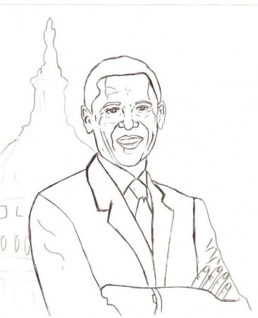 Barack Obama Coloring Pages printable for kids | Coloring Pages