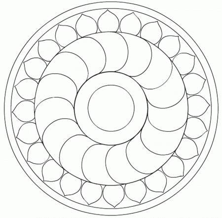 Mandala To Color - HD Printable Coloring Pages