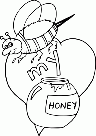 Bee Coloring Pages For Kids | Free coloring pages