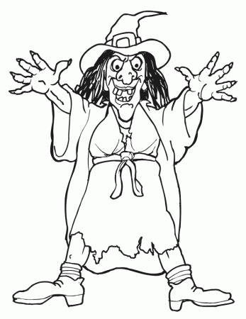 Free Scary Halloween Coloring Pages - Free Printable Coloring 