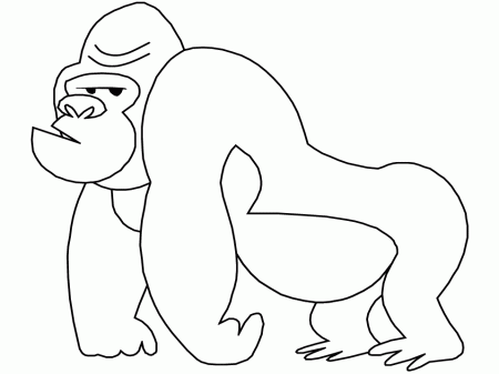 Ape Coloring Pages Download - Kids Colouring Pages