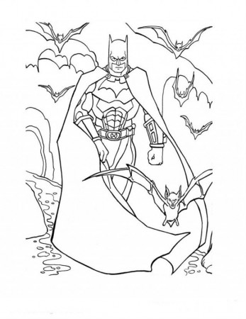 Batman Logo Coloring Page Sheet Printable Coloring Sheet 162411 