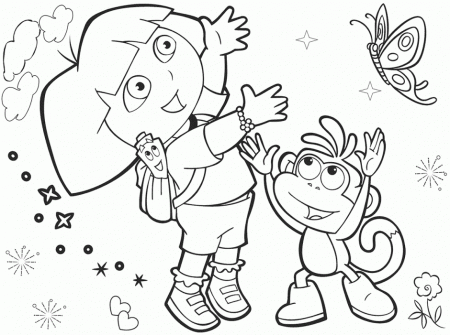 Dora Coloring Pages Cutecoloring Dora Printable Coloring Pages 