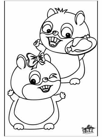 baby hampster Colouring Pages