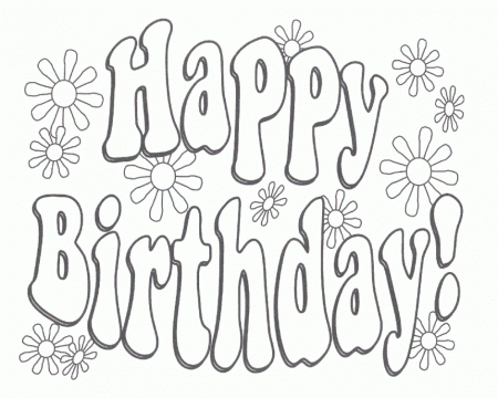 Free Printable Birthday Coloring Pages 107438 Label Free 279083 